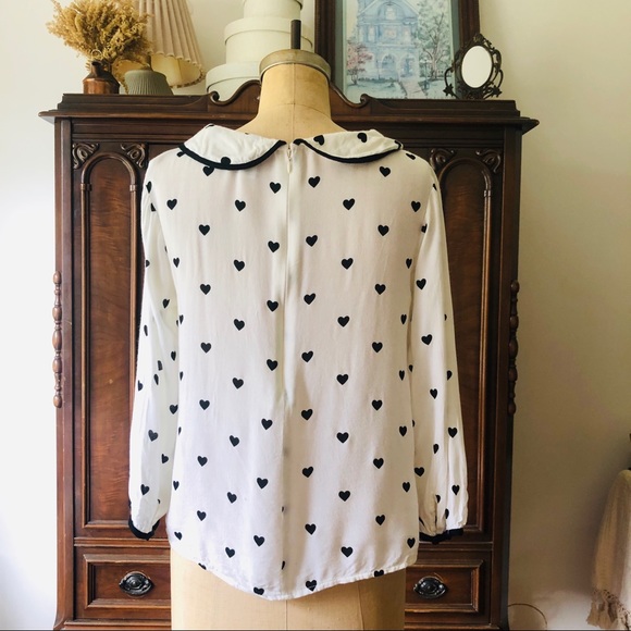 🌷Peter Pan heart blouse - Picture 2 of 8